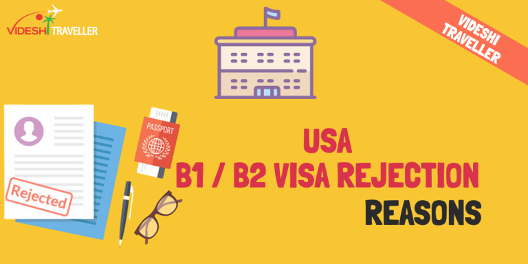 US VISA Rejection B1 B2 Denial & Ineligibilities Reasons