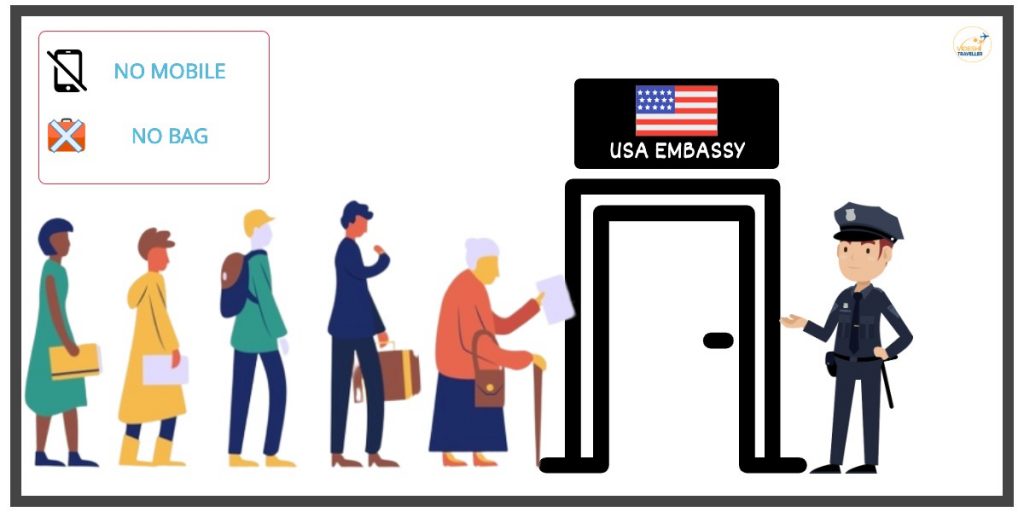 entry in usa embassy or consulate